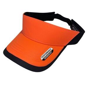 AHEAD Authentic Performance Golf‎ Visor Adjustable NWT Orange Black OS